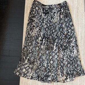 Alice + Olivia Black and Gray A-Line Skirt